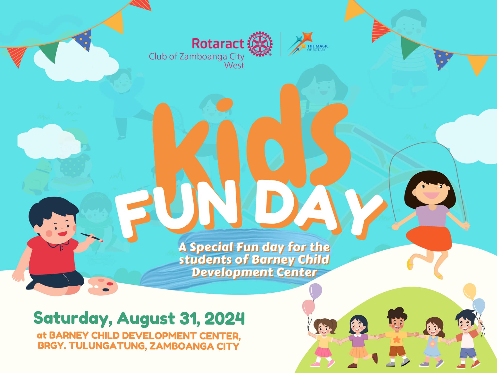 Kids Fun Day - Community service project in Barney Child Development Center, Brgy Tulungatung, Zamboanga City